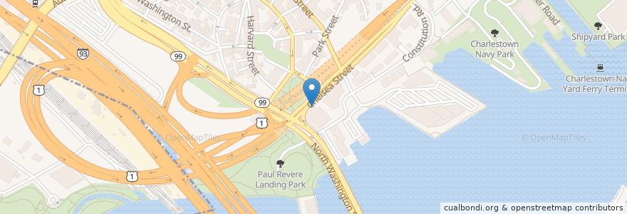 Mapa de ubicacion de Emack and Bolio's en United States, Massachusetts, Suffolk County, Boston.