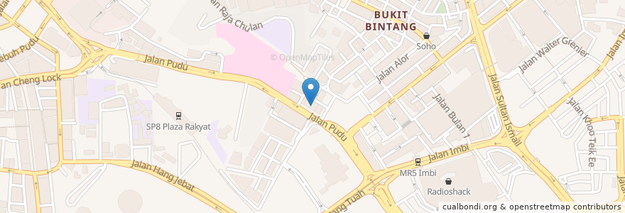 Mapa de ubicacion de Blue Boy Vegetarian Restaurant en 马来西亚, 雪兰莪州, 吉隆坡.