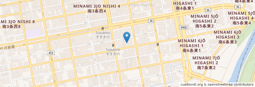 Mapa de ubicacion de Victoria runway en ژاپن, 北海道, 石狩振興局, 札幌市, 中央区.