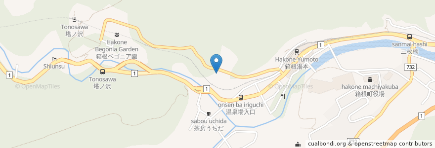 Mapa de ubicacion de Go!Go!Wimpy en Japonya, 神奈川県, 足柄下郡, 箱根町.