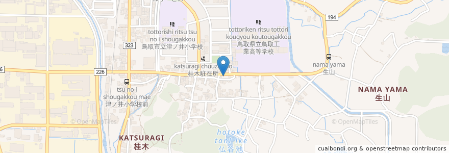 Mapa de ubicacion de クリーン精米屋(玄米精米) en 日本, 鳥取県, 鳥取市.