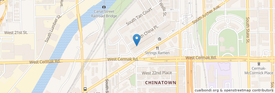 Mapa de ubicacion de Shui Wah en United States, Illinois, Chicago.