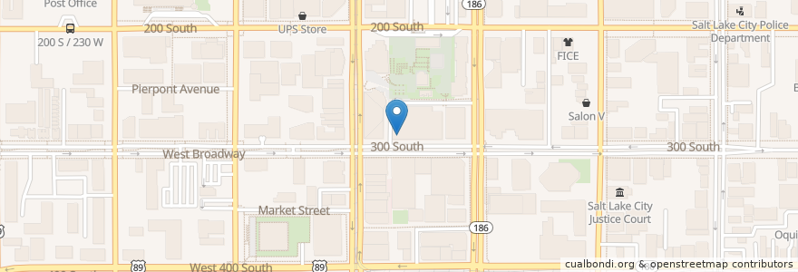 Mapa de ubicacion de Spitz en Amerika Birleşik Devletleri, Utah, Salt Lake County, Salt Lake City.
