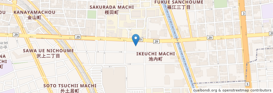 Mapa de ubicacion de 岡崎信用金庫 en Japon, Préfecture D'Aichi, 名古屋市, 熱田区.
