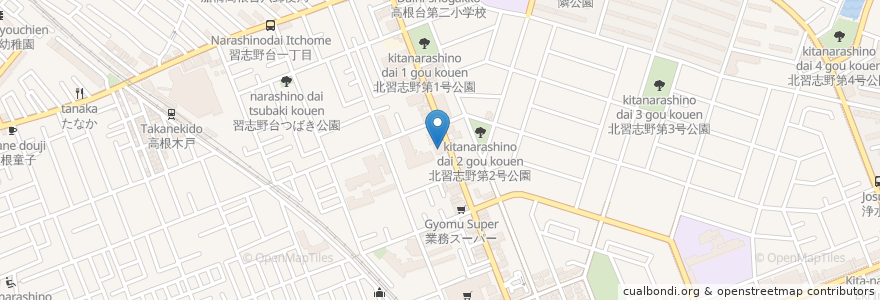 Mapa de ubicacion de ジョナサン en Japan, 千葉県, 船橋市.