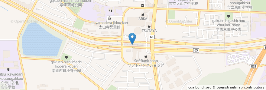 Mapa de ubicacion de 神戸信用金庫 en Japan, 兵庫県, Kobe, 西区.