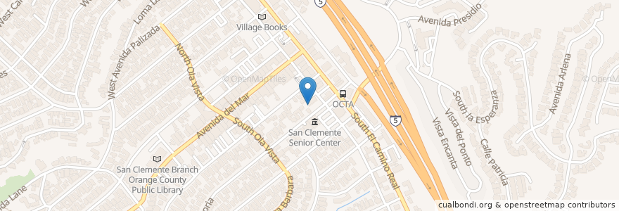 Mapa de ubicacion de 9 Style Sushi Restaurant en États-Unis D'Amérique, Californie, Orange County, San Clemente.