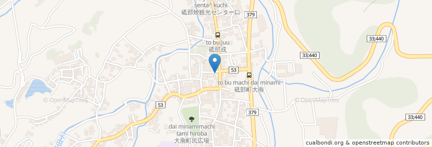 Mapa de ubicacion de JA-SS en Japan, Präfektur Ehime, 伊予郡, 砥部町.