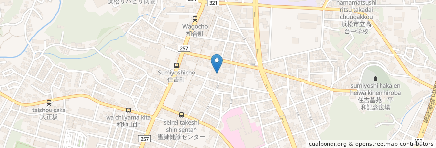 Mapa de ubicacion de 聖隷浜松病院ひばり保育園 en Japan, Präfektur Shizuoka, 浜松市, 中区.
