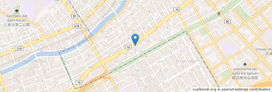 Mapa de ubicacion de 一番本店 en Япония, Канагава, Йокогама, Нака.