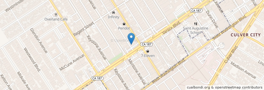 Mapa de ubicacion de The UPS Store en ایالات متحده آمریکا, کالیفرنیا, Los Angeles County, لوس آنجلس.