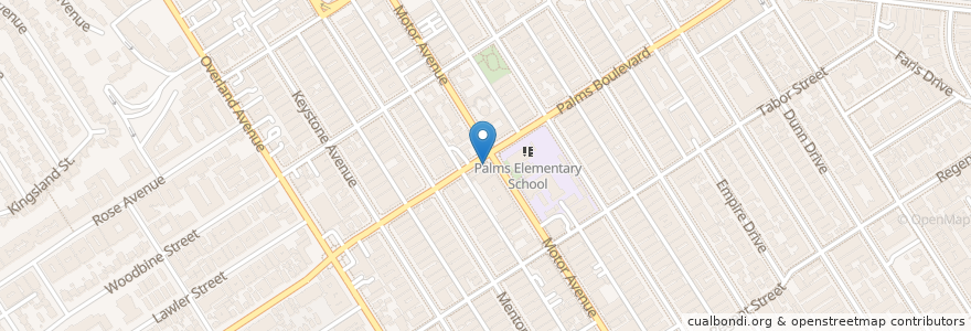 Mapa de ubicacion de Harvey's en Соединённые Штаты Америки, Калифорния, Los Angeles County, Лос-Анджелес.
