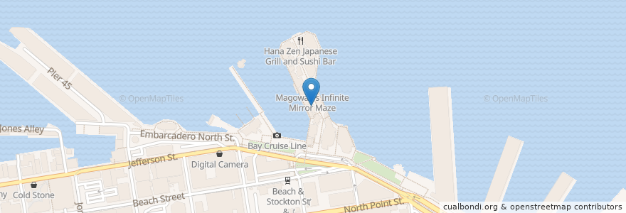 Mapa de ubicacion de Crepe Cafe en Estados Unidos Da América, Califórnia, São Francisco, São Francisco.