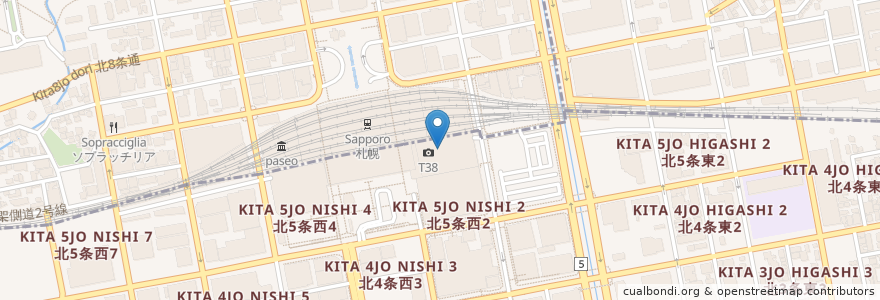Mapa de ubicacion de unico en Japonya, 北海道, 石狩振興局, 札幌市.