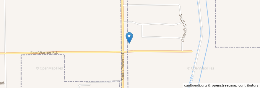 Mapa de ubicacion de Circle K en 미국, 애리조나, Maricopa County, Mesa.