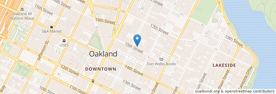 Mapa de ubicacion de Garden House en Estados Unidos De América, California, Condado De Alameda, Oakland.