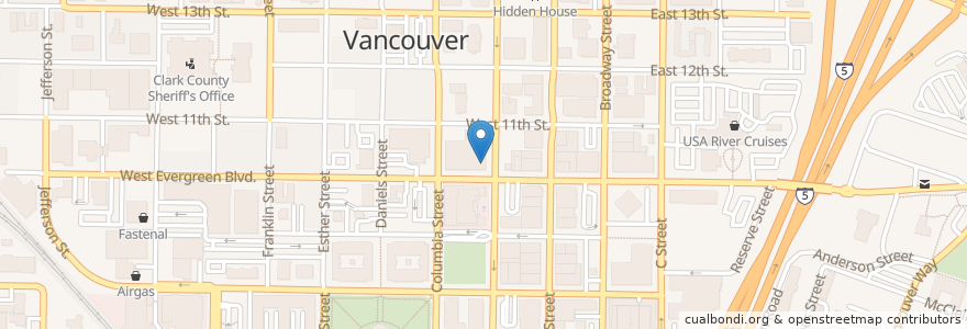 Mapa de ubicacion de Jorge's Tequila Factory en Amerika Birleşik Devletleri, Vaşington, Clark County, Vancouver.