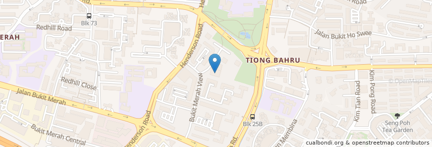 Mapa de ubicacion de Bukit Merah West Neighbourhood Police Centre en Singapur, Central.