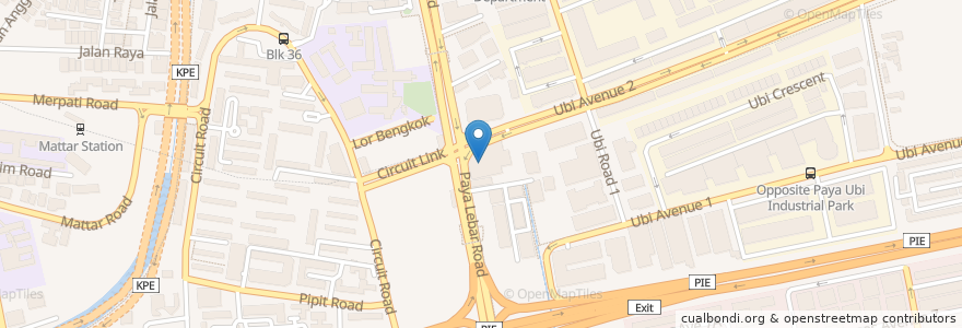 Mapa de ubicacion de Geylang Neighbourhood Police Centre en Сингапур, Southeast.