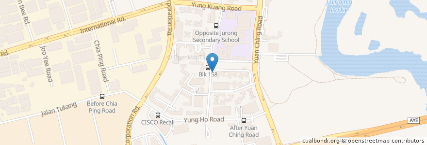 Mapa de ubicacion de Jurong Neighbourhood Police Post en Singapour, Southwest.