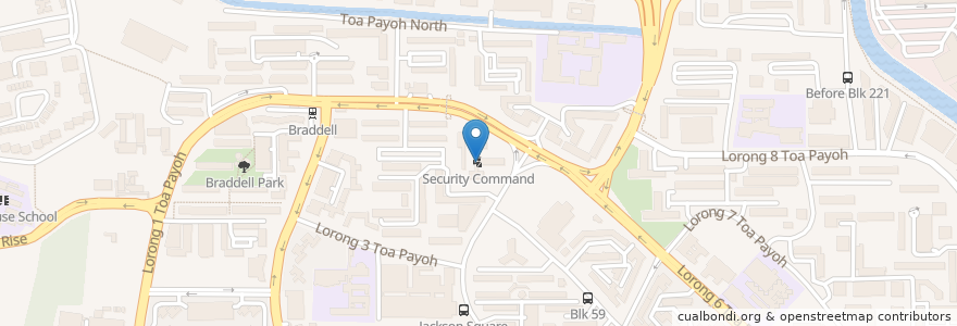 Mapa de ubicacion de Security Command en シンガポール, Central.