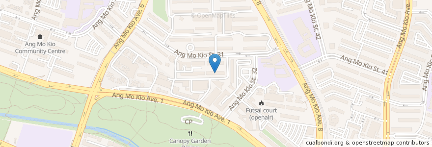 Mapa de ubicacion de Teck Ghee Neighbourhood Police Post en Singapur, Central.