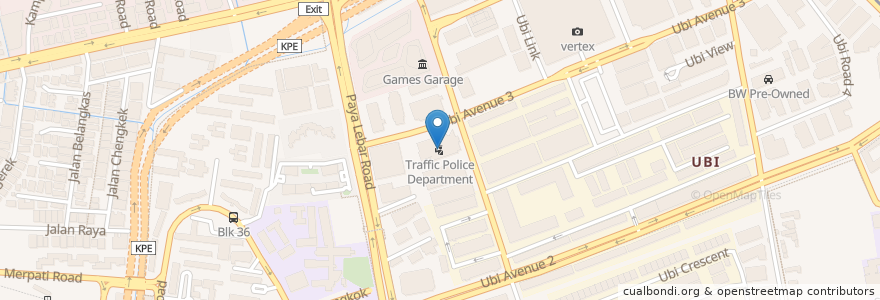 Mapa de ubicacion de Traffic Police Department en シンガポール, Southeast.
