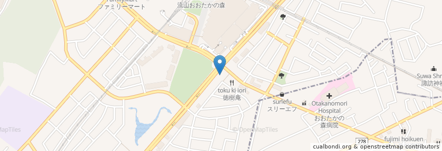 Mapa de ubicacion de Showa Shell Sekiyu en Japan, Chiba Prefecture, Nagareyama.