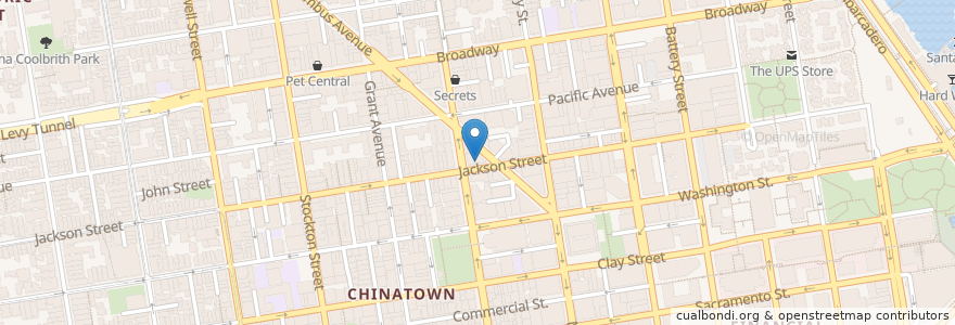 Mapa de ubicacion de EastWest Unibank en Vereinigte Staaten Von Amerika, Kalifornien, San Francisco, San Francisco.