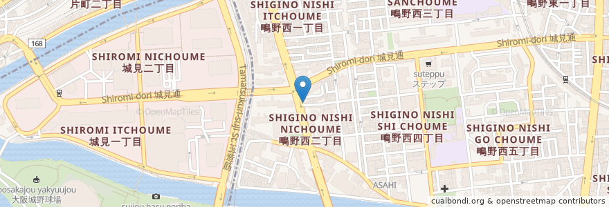 Mapa de ubicacion de ジャイ en 日本, 大阪府, 大阪市, 城東区.