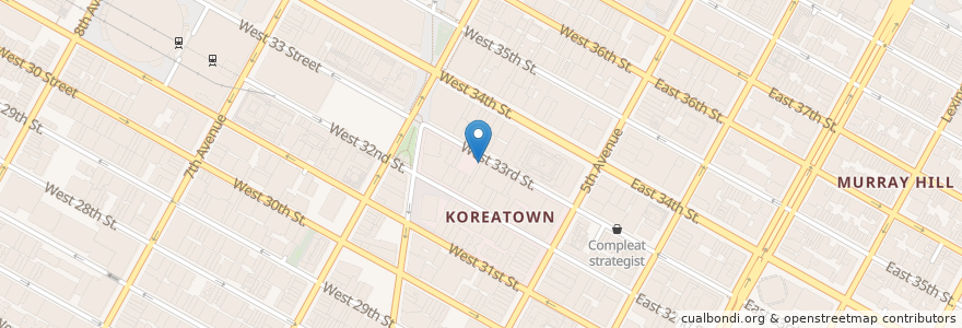 Mapa de ubicacion de Jack Demsey's en 미국, 뉴욕, New York, New York County, Manhattan, Manhattan Community Board 5.