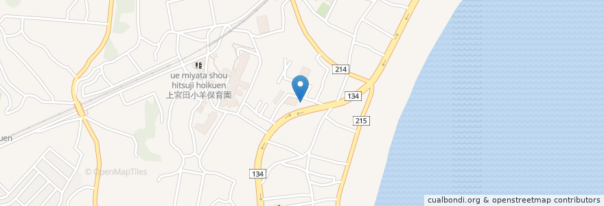 Mapa de ubicacion de CoCo壱番家 en 日本, 神奈川県, 三浦市.