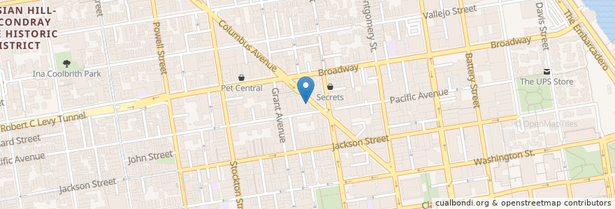 Mapa de ubicacion de Brandy Ho's Hunan Food en United States, California, San Francisco, San Francisco.
