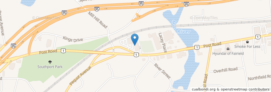 Mapa de ubicacion de Michael J. Reynolds, D.D.S. General & Cosmetic Dentistry en Verenigde Staten, Connecticut, Fairfield County, Fairfield.
