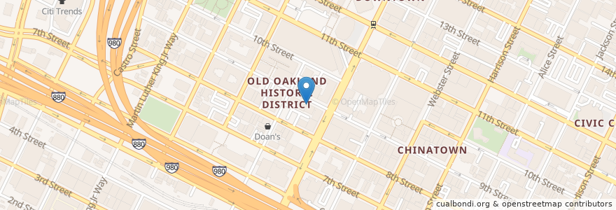 Mapa de ubicacion de Liege en Stati Uniti D'America, California, Contea Di Alameda, Oakland.