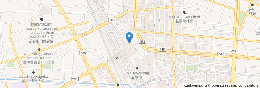 Mapa de ubicacion de ゆうちょ銀行 ATM　豊橋ステーションビル内出張所 en 日本, 爱知县, 豊橋市.