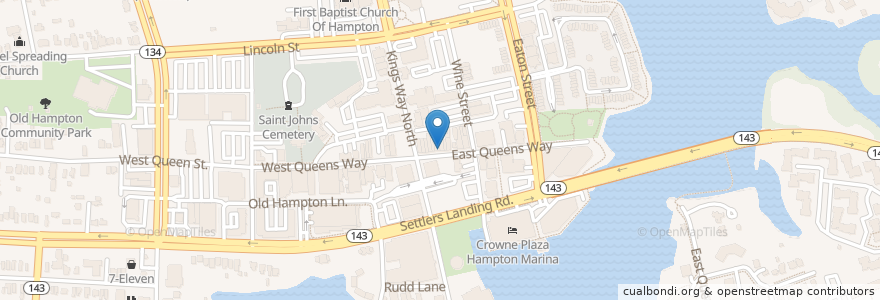 Mapa de ubicacion de Goody's en Estados Unidos Da América, Virgínia, Hampton City, Hampton.