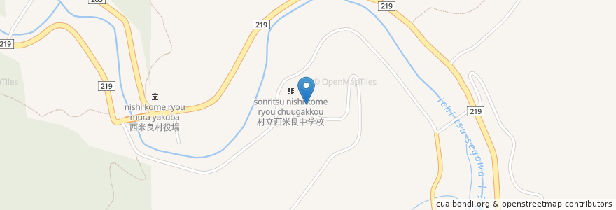 Mapa de ubicacion de 西米良村 en ژاپن, 宮崎県, 児湯郡, 西米良村.