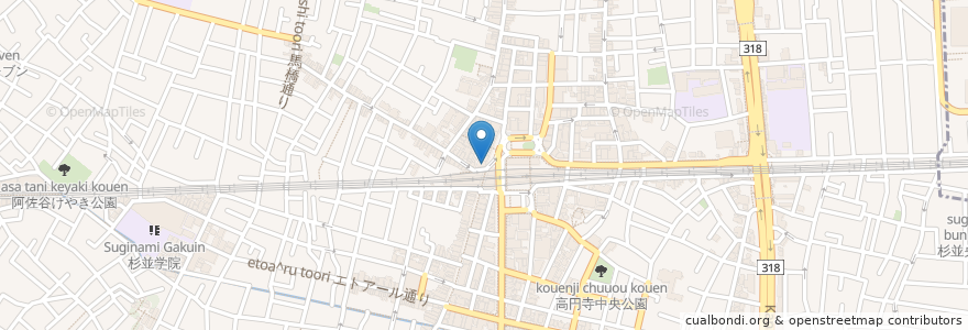 Mapa de ubicacion de ドナ スパゲティ食堂 en Japan, 東京都, 杉並区.