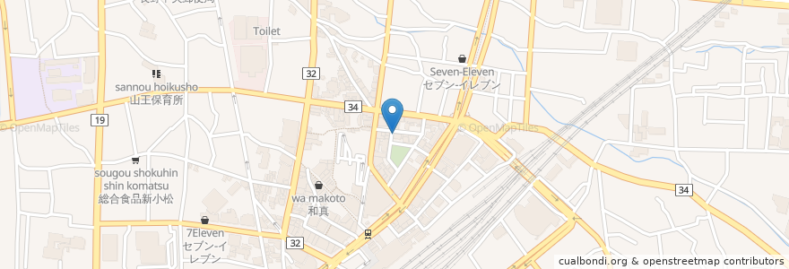 Mapa de ubicacion de 千歳宮 en Japonya, 長野県, 長野市.