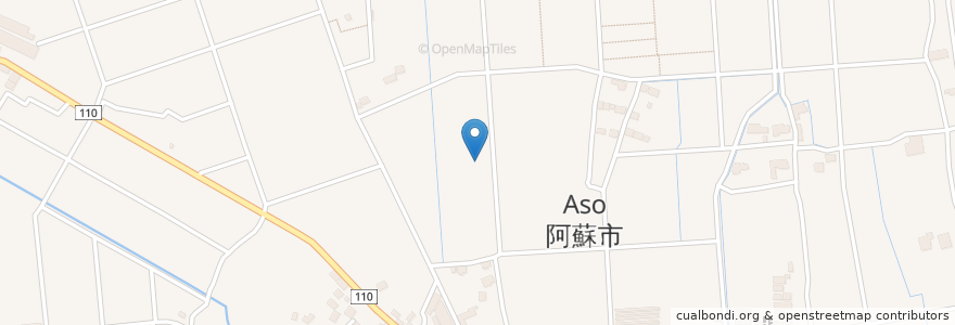Mapa de ubicacion de 阿蘇市 en Japon, Préfecture De Kumamoto, 阿蘇市.