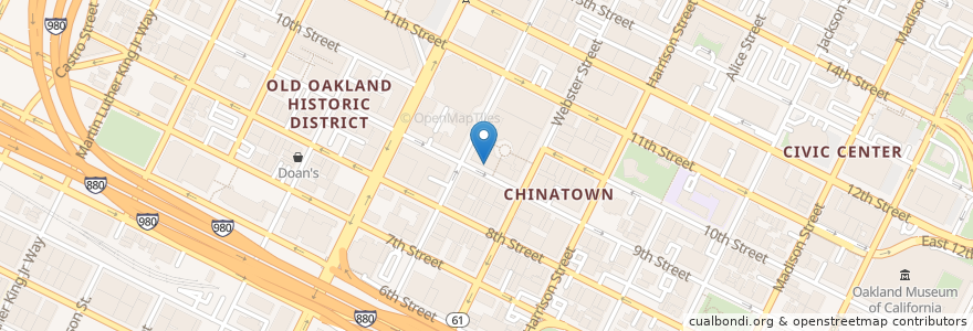 Mapa de ubicacion de East Bay Vision Center en United States, California, Alameda County, Oakland.