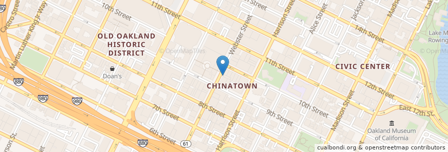 Mapa de ubicacion de Shanghai Restaurant en United States, California, Alameda County, Oakland.
