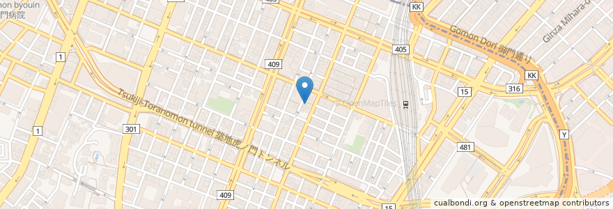 Mapa de ubicacion de 麺屋武一 en Japon, Tokyo, 港区.