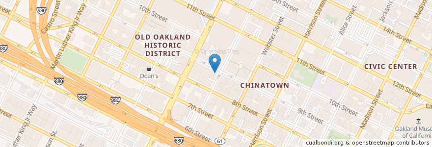 Mapa de ubicacion de Industrial and Commercial Bank of China en United States, California, Alameda County, Oakland.