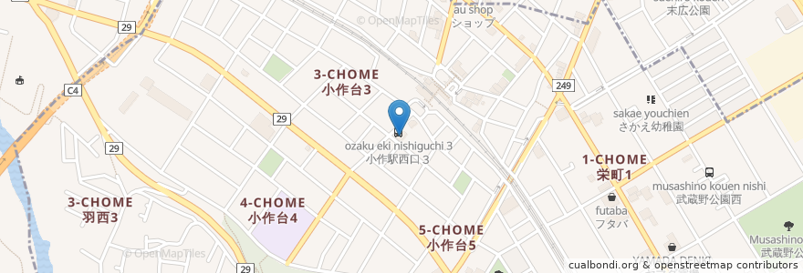 Mapa de ubicacion de バイゴー薬局 en Giappone, Tokyo, 羽村市.