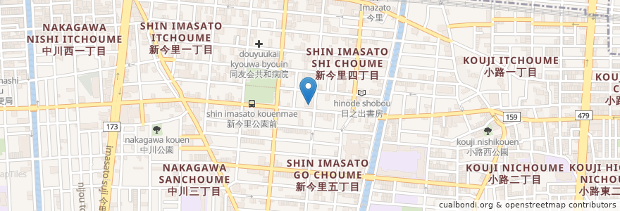 Mapa de ubicacion de ダイヤ en Japon, Préfecture D'Osaka, 大阪市, 生野区.
