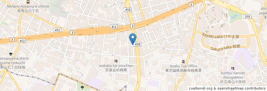 Mapa de ubicacion de Bar Vivian en Japan, Tokyo, Minato.