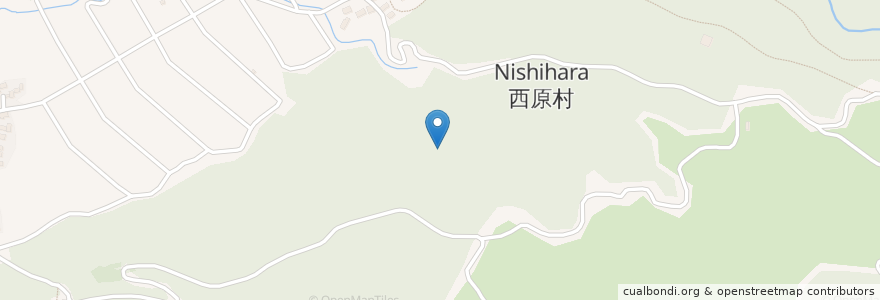 Mapa de ubicacion de 西原村 en اليابان, 熊本県, 阿蘇郡, 西原村.