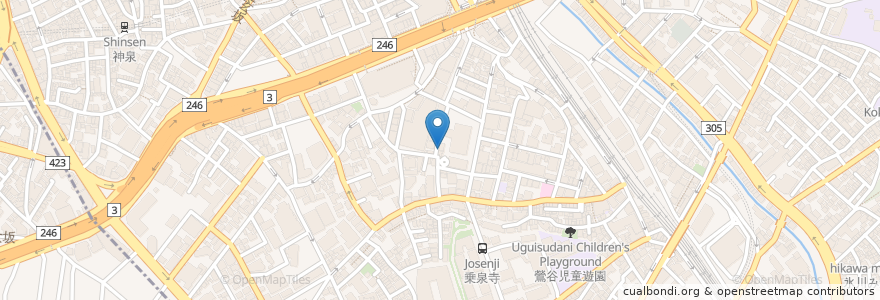 Mapa de ubicacion de Ayung Teras en Giappone, Tokyo, Shibuya.